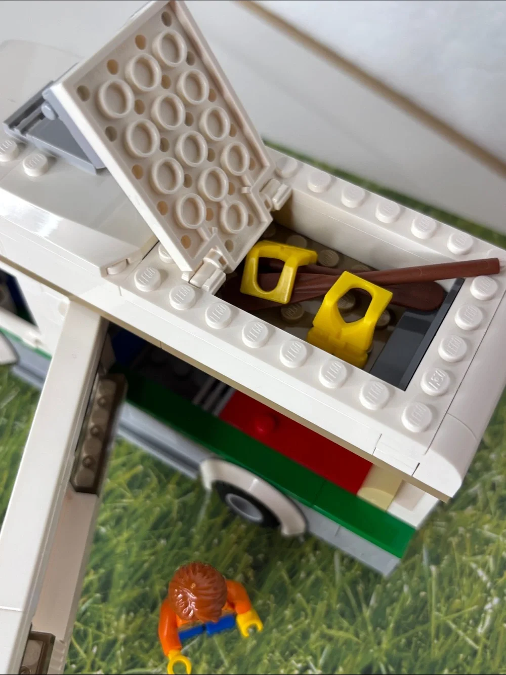 Lego Camper Van Set 60057 with Red Canoe